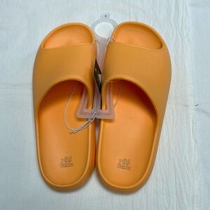 Wild Fable Women's Robbie Slide Sandals, Orange - Size 6